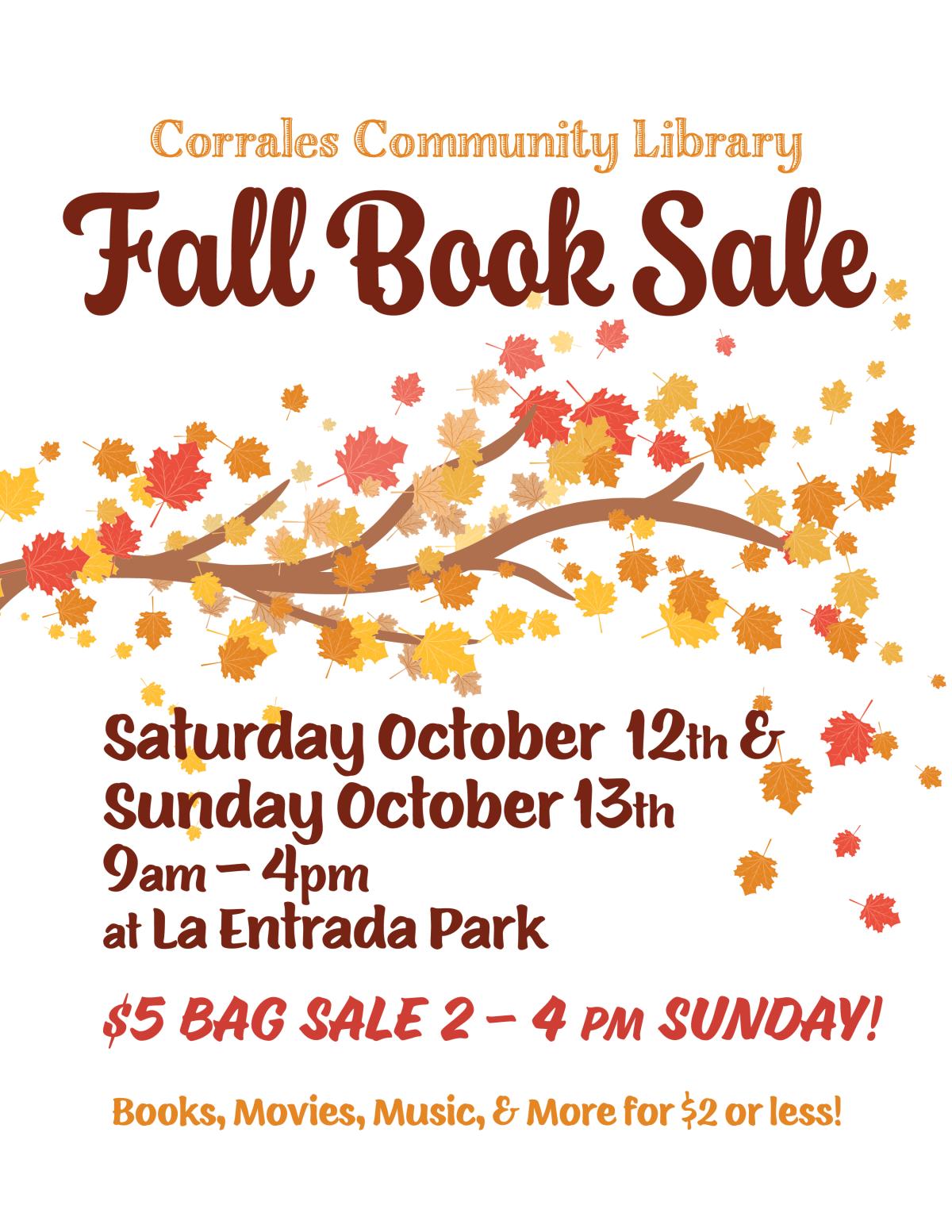 Corrales Community Library Fall Book Sale in Corrales, NM