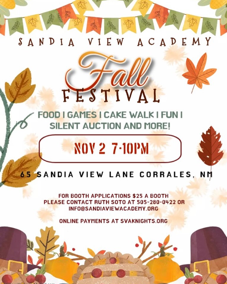 Fall Festival in Sandia View Academy, Corrales, NM