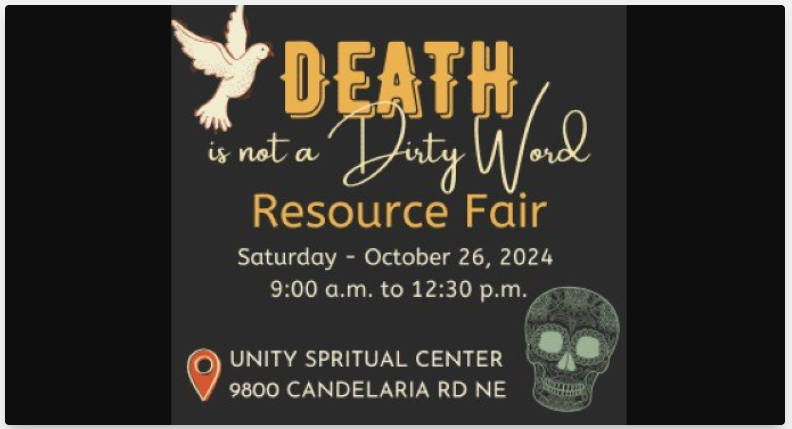 Death is not a Dirty Word Resource Fair