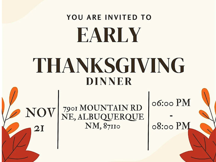 Celebrating Community: Join the Early Thanksgiving Dinner at Raindrop Foundation